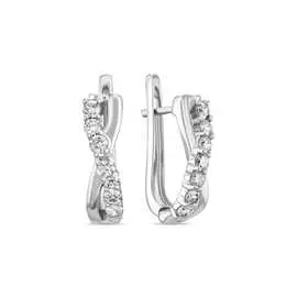 Золотые Серьги c бриллиантами