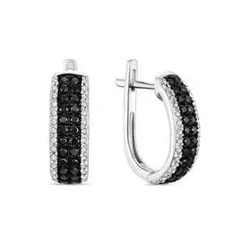 Золотые серьги c бриллиантами