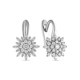 Золотые серьги c бриллиантами