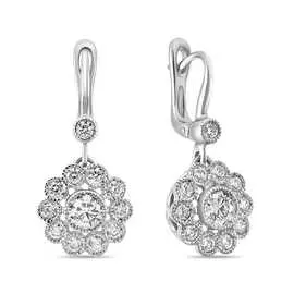 Золотые Серьги c бриллиантами