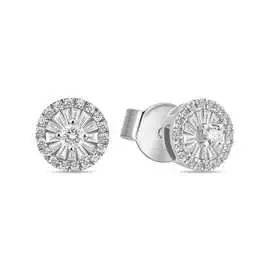 Золотые серьги c бриллиантами