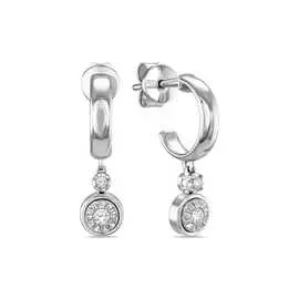 Золотые серьги c бриллиантами