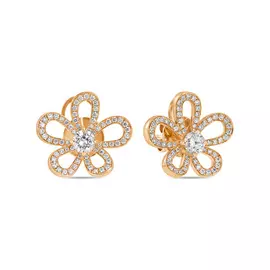 Золотые серьги c бриллиантами