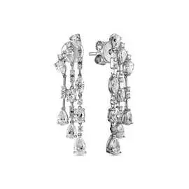 Золотые серьги c бриллиантами