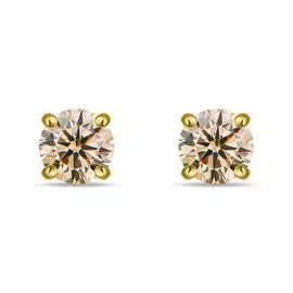 Золотые серьги c бриллиантами