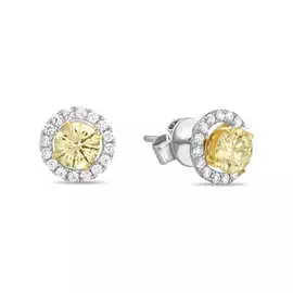 Золотые Серьги c бриллиантами