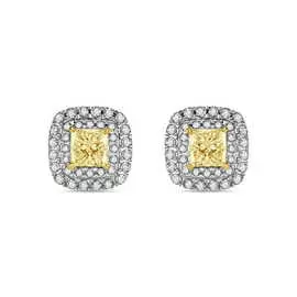 Золотые серьги c бриллиантами