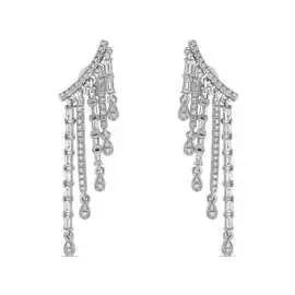 Золотые серьги c бриллиантами