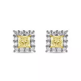 Золотые серьги c бриллиантами