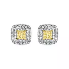 Золотые серьги c бриллиантами