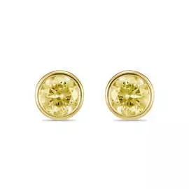 Золотые серьги c бриллиантами