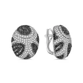 Золотые Серьги c бриллиантами