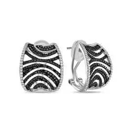 Золотые серьги c бриллиантами