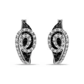 Золотые серьги c бриллиантами