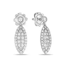 Золотые серьги c бриллиантами