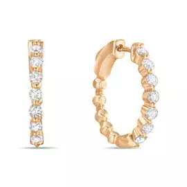 Золотые серьги c бриллиантами