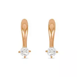 Золотые серьги c бриллиантами