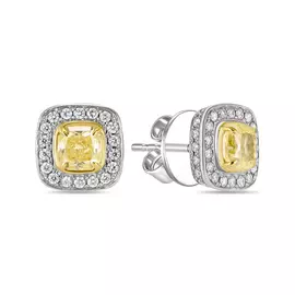 Золотые серьги c бриллиантами