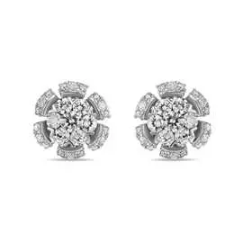 Золотые серьги c бриллиантами