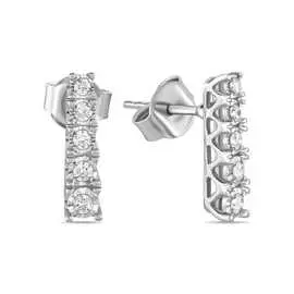 Золотые серьги c бриллиантами