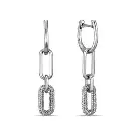 Золотые серьги c бриллиантами