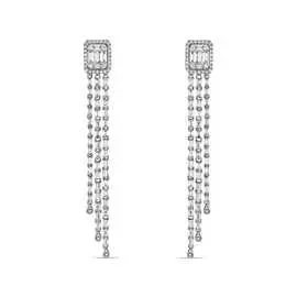 Золотые серьги c бриллиантами