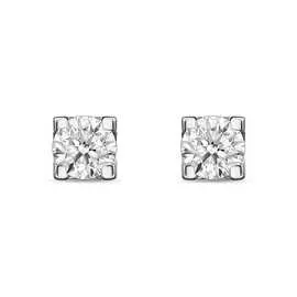 Золотые серьги c бриллиантами