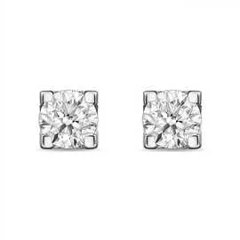 Золотые серьги c бриллиантами