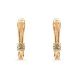 Золотые серьги c бриллиантами