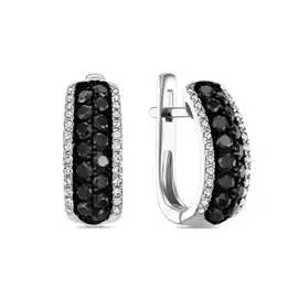 Золотые серьги c бриллиантами