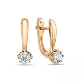 Золотые Серьги c бриллиантами