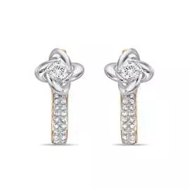 Золотые серьги c бриллиантами