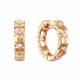 Золотые Серьги c бриллиантами