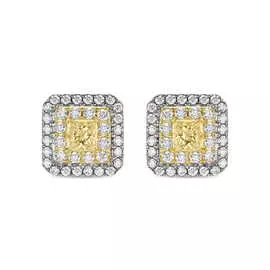 Золотые серьги c бриллиантами