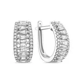 Золотые серьги c бриллиантами