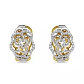 Золотые Серьги c бриллиантами