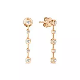 Золотые Серьги c бриллиантами