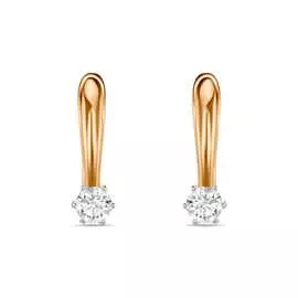 Золотые серьги c бриллиантами