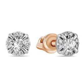 Золотые Серьги c бриллиантами