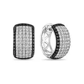 Золотые серьги c бриллиантами