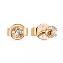 Золотые Серьги c бриллиантами