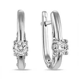 Золотые Серьги c бриллиантами