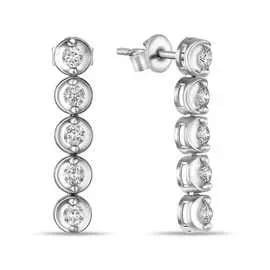 Золотые Серьги c бриллиантами