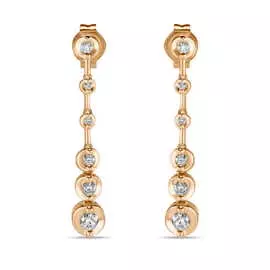 Золотые Серьги c бриллиантами