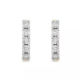 Золотые Серьги c бриллиантами