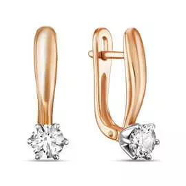 Золотые Серьги c бриллиантами