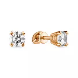 Золотые Серьги c фианитами