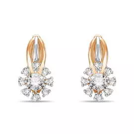 Золотые Серьги c фианитами