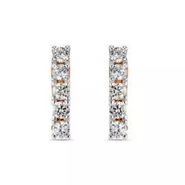 Золотые серьги c фианитами