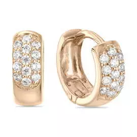 Золотые Серьги c фианитами